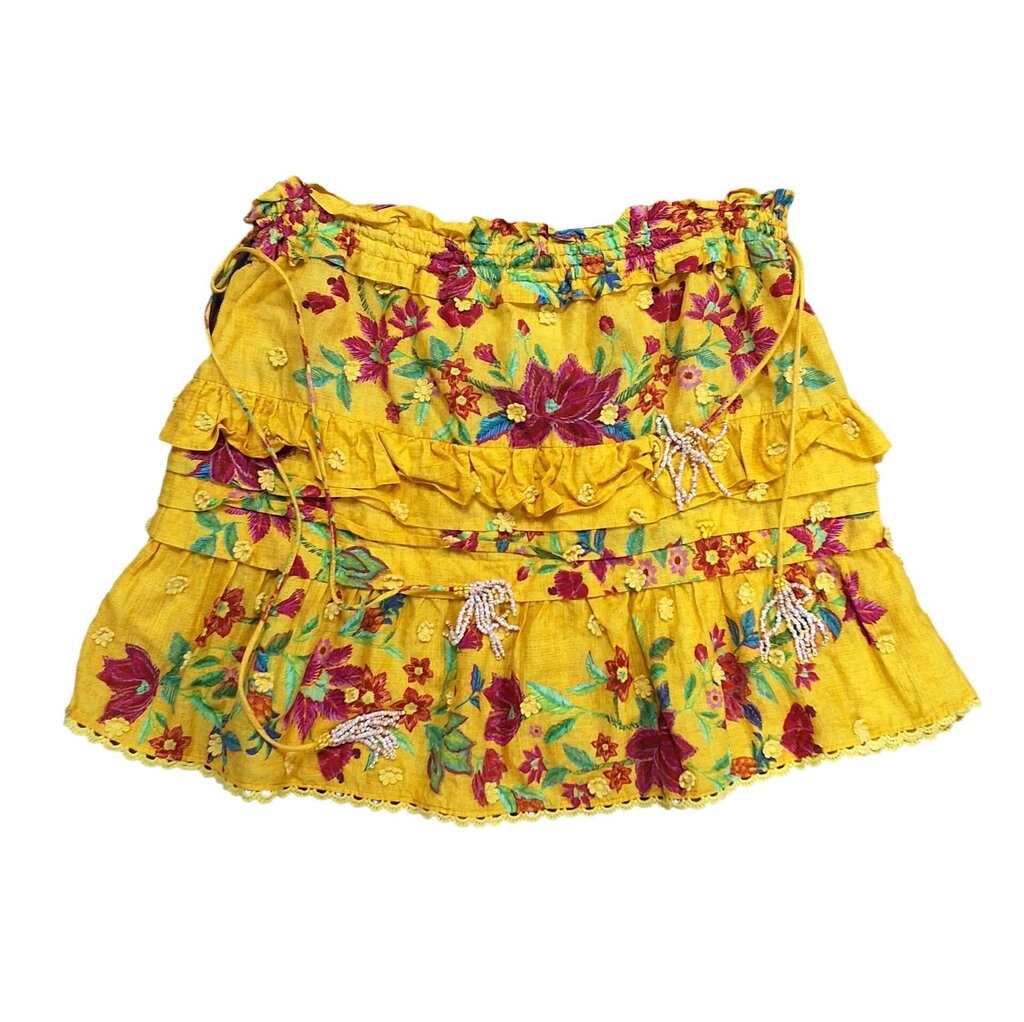 Farm Rio short ruffle skirt/floral