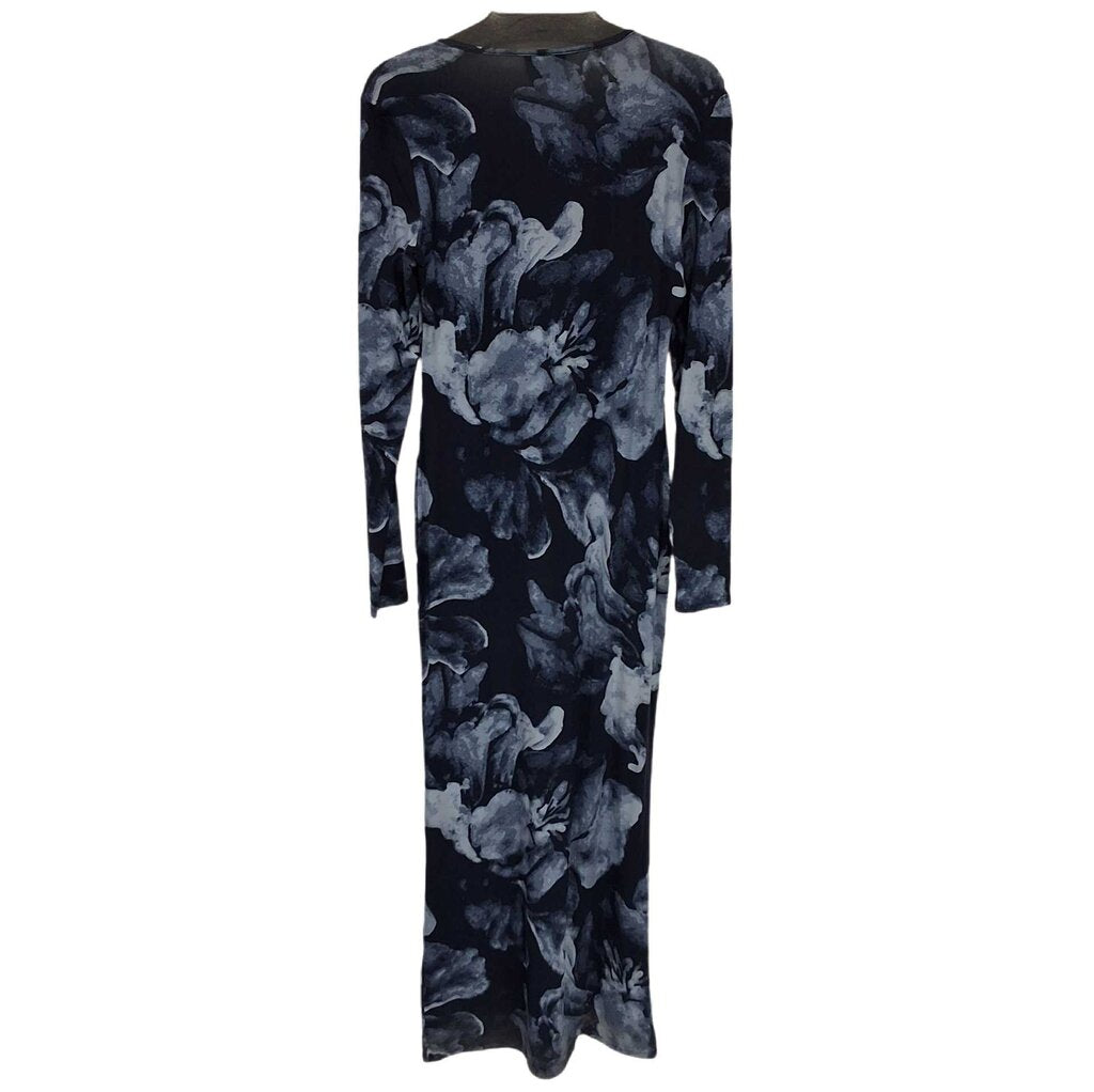 Reformation long sleeve knit maxi/big flowers