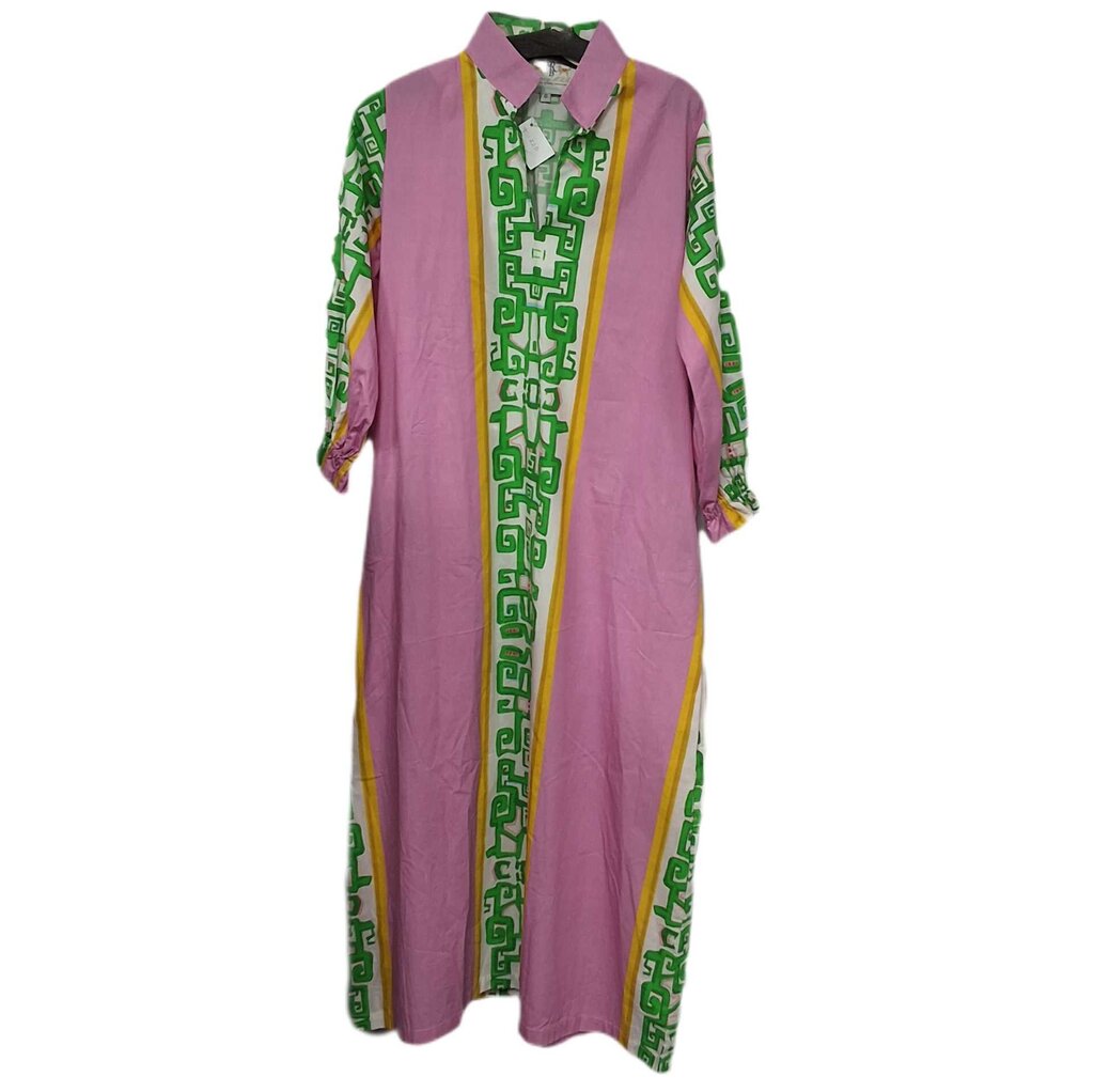 House of MBR long sleee maxi/abestract