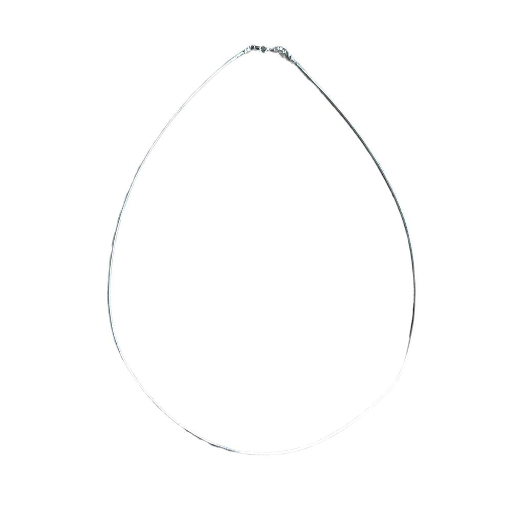 White gold snake flexible choker