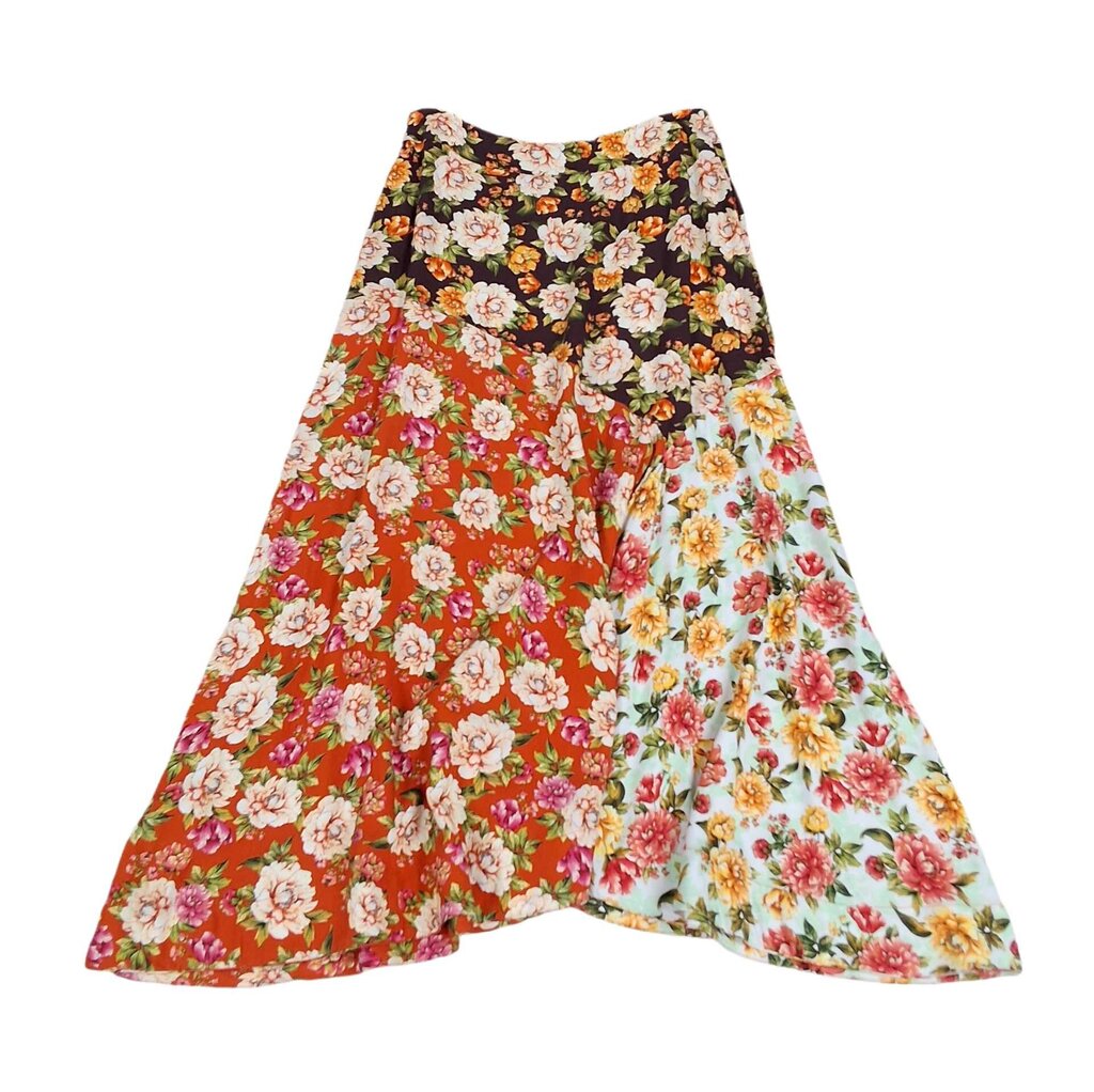 Farm Rio/Anthro long skirt/ mixed floral