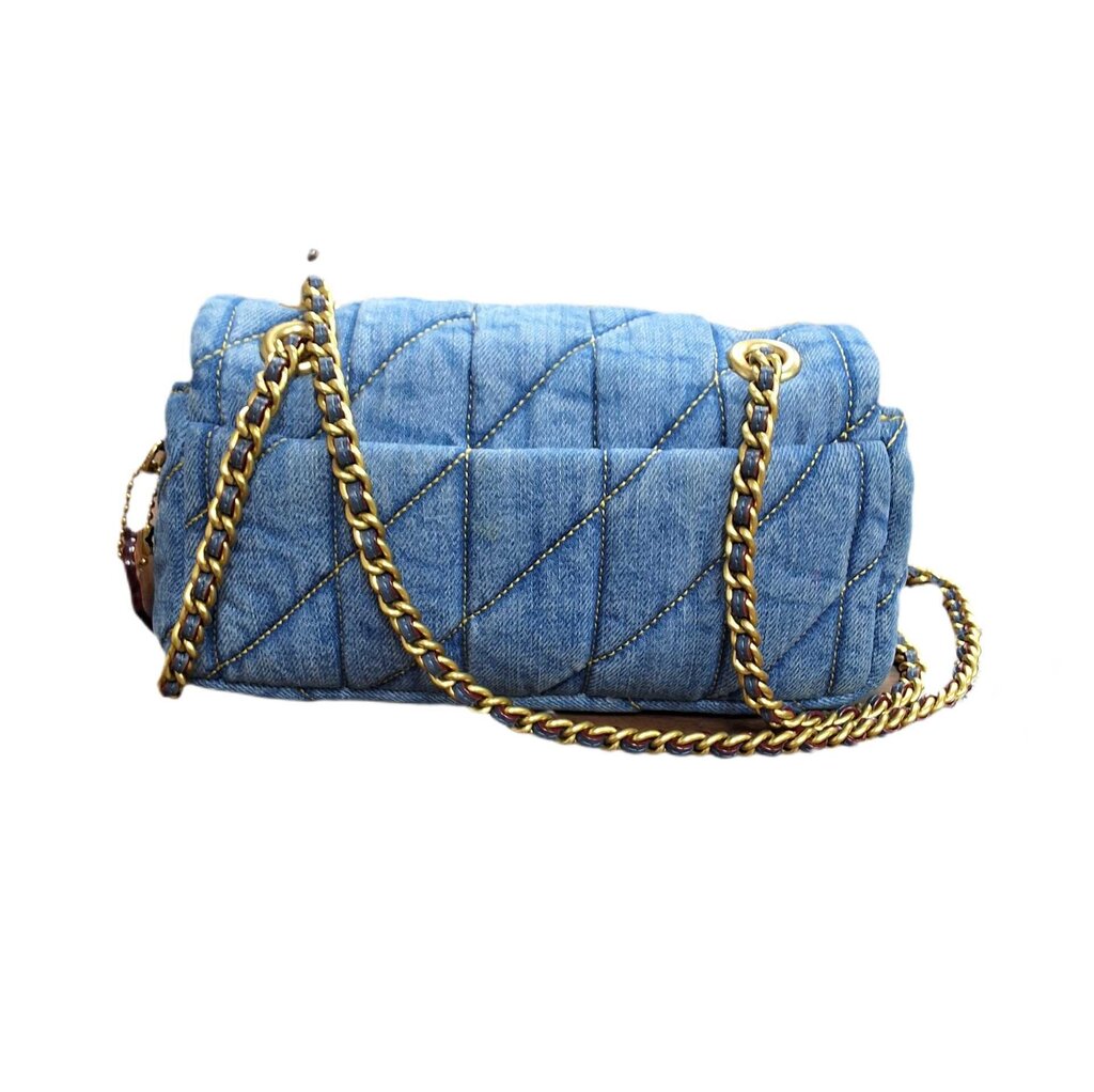 Coach quilted denim Tabby bag/26"