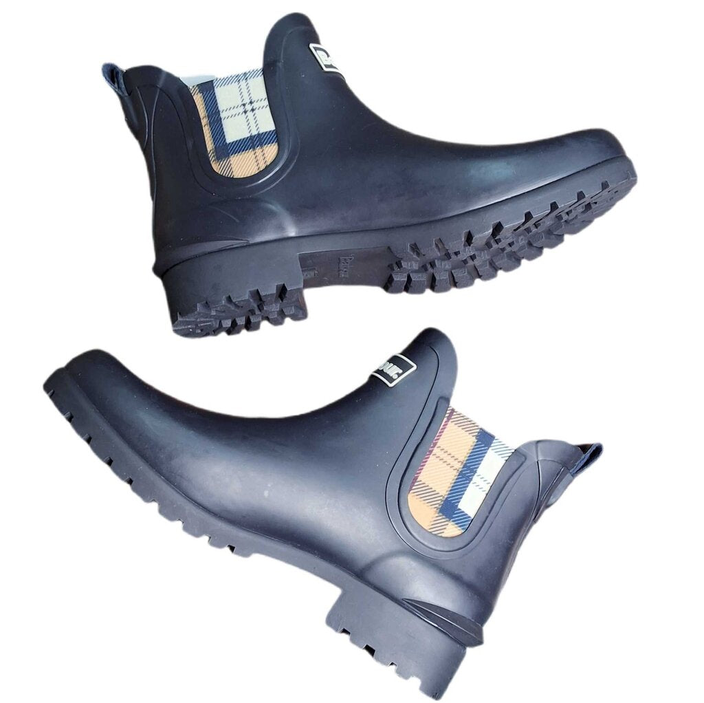 Barbour rain bootie/plaid insert